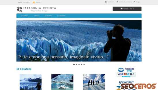 patagoniaremota.com.ar desktop náhled obrázku