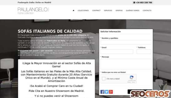 paulangeloitalia.es/landings desktop előnézeti kép