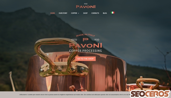 pavoni1920.com desktop náhľad obrázku