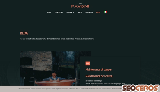 pavoni1920.com/blog desktop preview