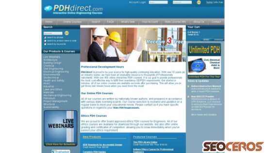 pdhdirect.com desktop preview