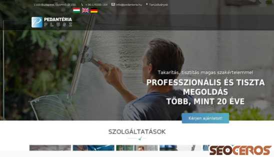 pedanteria.hu desktop előnézeti kép