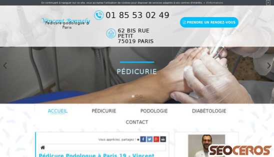 pedicure-podologue-bonnely.fr desktop Vista previa