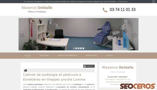 pedicure-podologue-deldalle.fr desktop prikaz slike