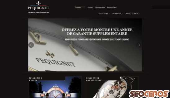 pequignet.com desktop náhľad obrázku