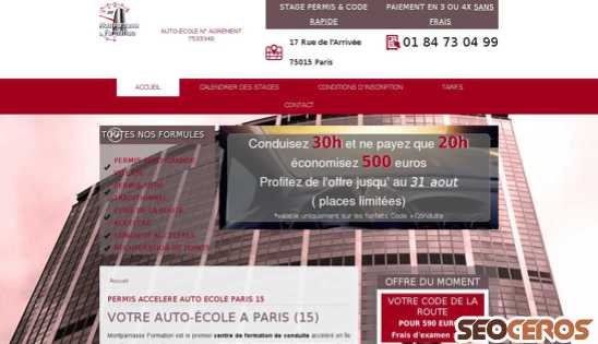 permis-accelere-paris-15.fr desktop náhľad obrázku