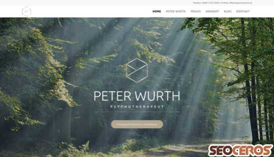 peterwurth.at desktop előnézeti kép