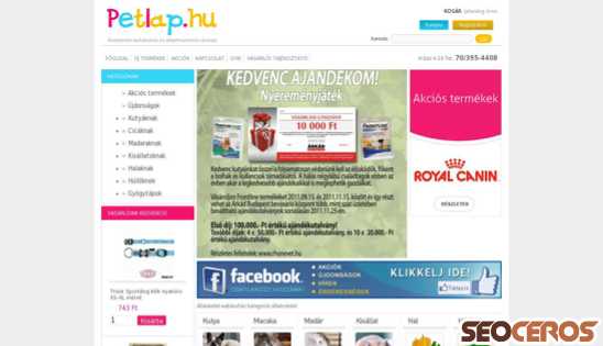 petlap.hu desktop előnézeti kép