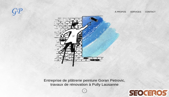 petrovic-peinture.ch desktop náhľad obrázku
