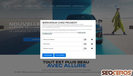 peugeot.fr desktop előnézeti kép