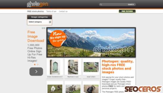 photogen.com desktop preview