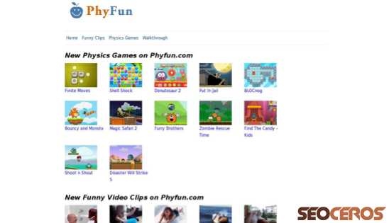 phyfun.com desktop előnézeti kép