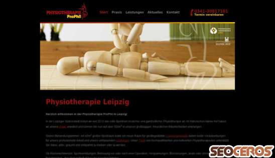 physio-prophil.de desktop obraz podglądowy