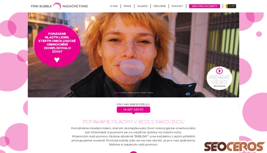 pinkbubble.cz/cz/uvod desktop obraz podglądowy