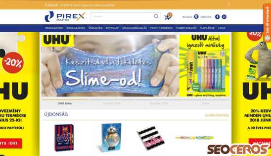 pirex.hu desktop náhľad obrázku