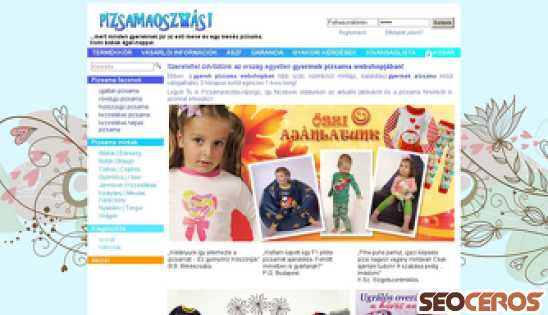 pizsama-osztas.hu desktop előnézeti kép