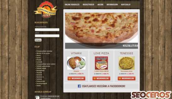 pizzacorleone.hu desktop előnézeti kép