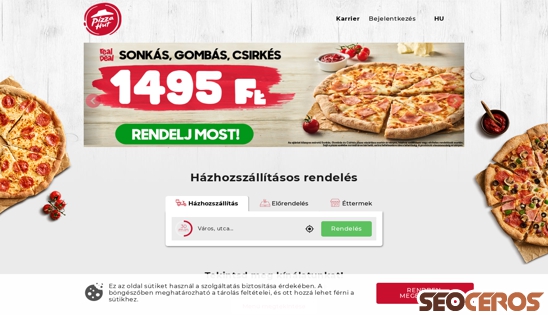 pizzahut.hu desktop náhľad obrázku