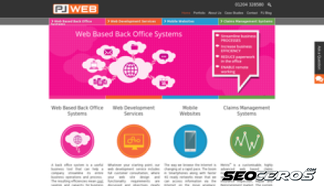 pjweb.co.uk desktop előnézeti kép