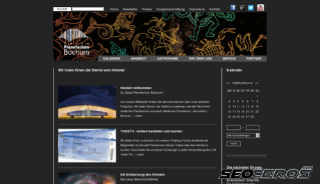 planetarium-bochum.de desktop náhled obrázku