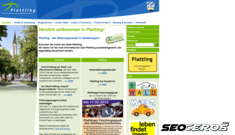 plattling.de desktop előnézeti kép