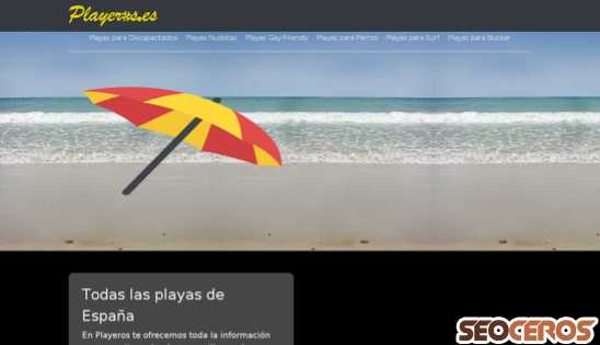 playeros.es desktop förhandsvisning