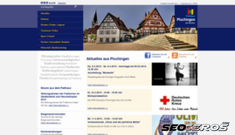 plochingen.de desktop előnézeti kép