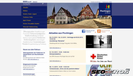 plochingen.de desktop förhandsvisning