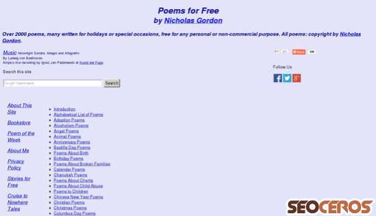 poemsforfree.com desktop anteprima