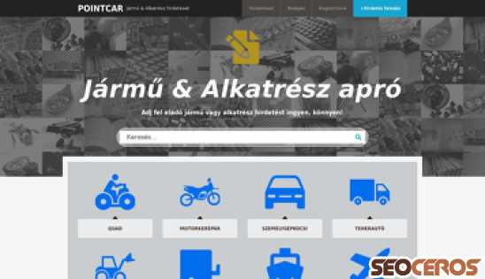 pointcar.hu desktop előnézeti kép