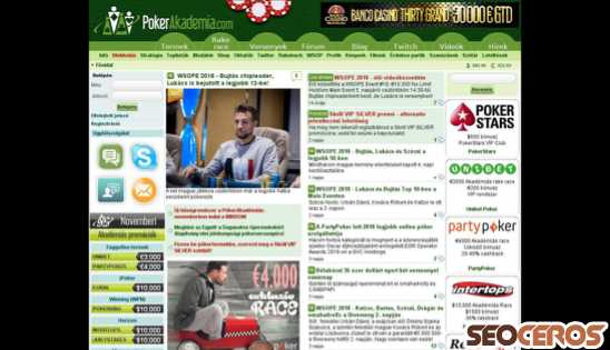 pokerakademia.com desktop preview