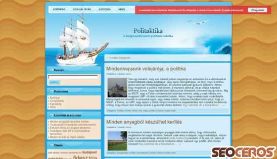 politaktika.hu desktop Vista previa