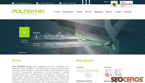 polteknik.pl desktop előnézeti kép