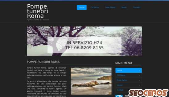 pompefunebri-roma.it desktop náhľad obrázku