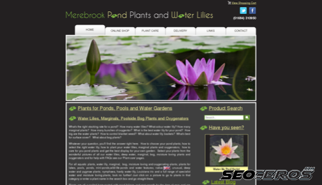 pondplants.co.uk desktop náhľad obrázku