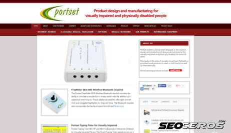 portset.co.uk desktop previzualizare