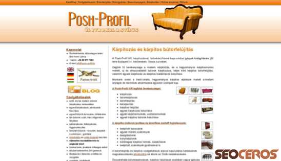 posh-profil.hu desktop náhled obrázku