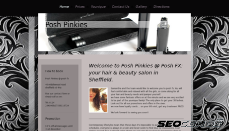 poshpinkies.co.uk desktop előnézeti kép