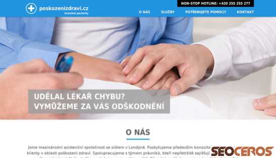 poskozenizdravi.cz desktop előnézeti kép