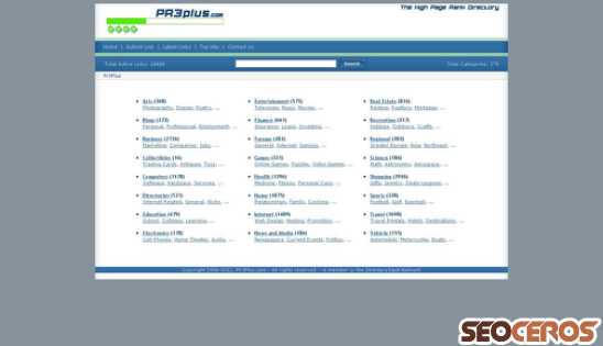 pr3plus.com desktop náhľad obrázku