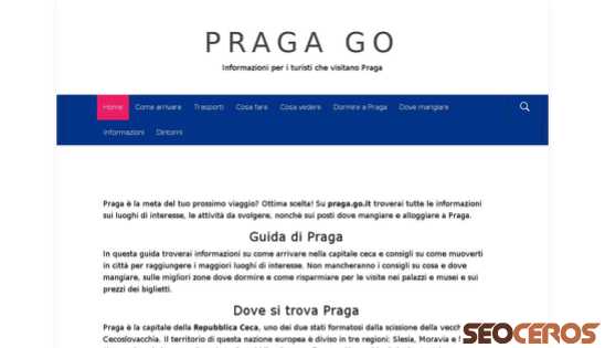 praga.go.it desktop vista previa