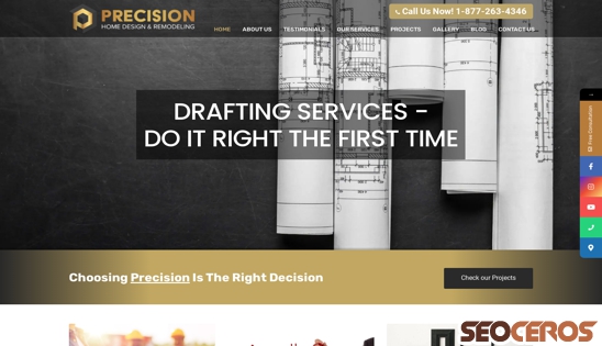 precision-sd.com desktop preview