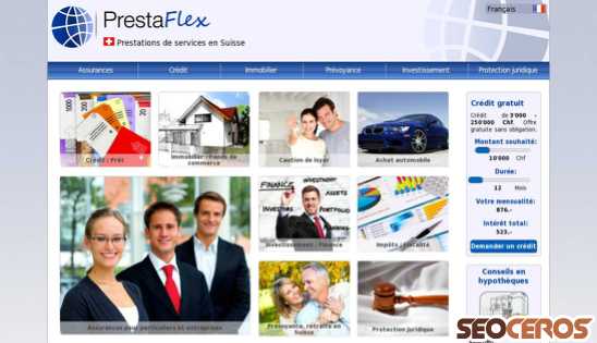 prestaflex-service.ch desktop preview