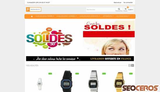 priceshoes.fr desktop náhľad obrázku