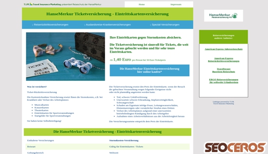 pro-reiseschutz.de/eintrittskarten-ticketversicherung.html desktop obraz podglądowy