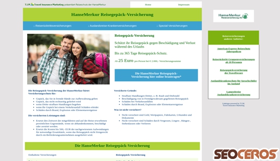 pro-reiseschutz.de/reisegepaeck-versicherung.html desktop előnézeti kép