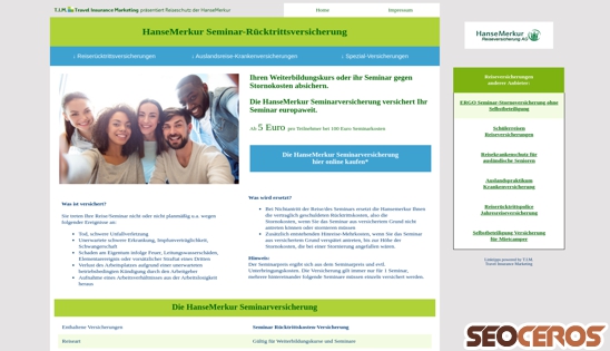 pro-reiseschutz.de/seminarversicherung.html desktop Vorschau