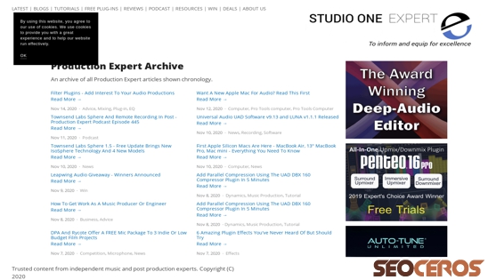 pro-tools-expert.com/production-expert-archive desktop előnézeti kép