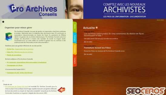 proarchives.ch desktop Vista previa
