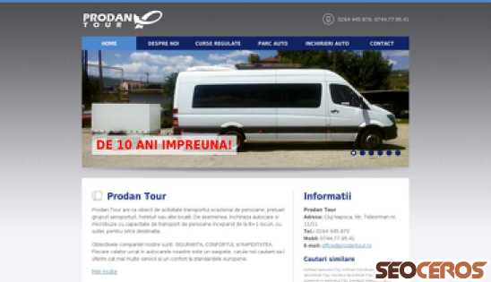 prodantour.ro desktop prikaz slike